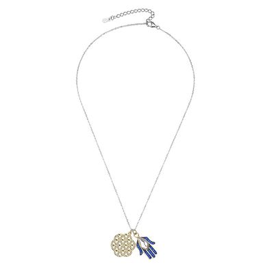17in 1.7g 925 Sterling Silver Kalung Rantai SGS Bunga Kalung Mata Setan