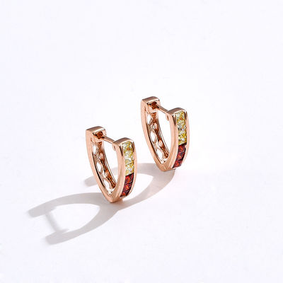 1.35cm Anting Perhiasan Perak Hoop Sterling