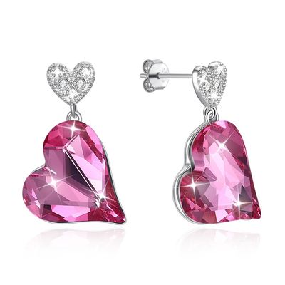 Anting Hati Sterling Silver 0.98x0.55in