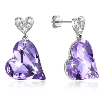 Anting Hati Sterling Silver 0.98x0.55in