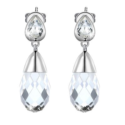 0.2oz Sterling Silver Jewelry Earrings 14k Gold Disepuh Water Drop Earrings