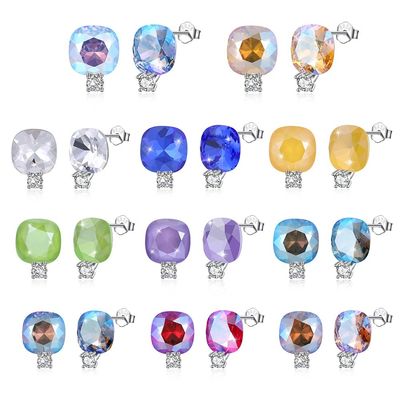 Anting Perhiasan Perak Multi Warna
