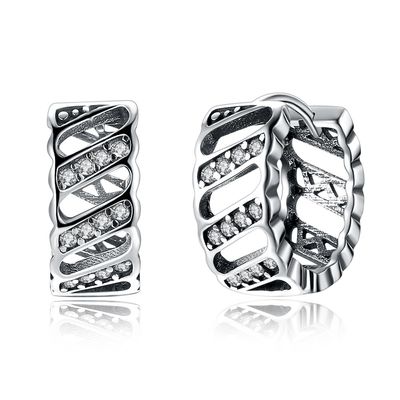 0.17oz 1.6cm Sterling Silver Jewelry Earrings Hypoallergenic Crown Stud Earrings SGS