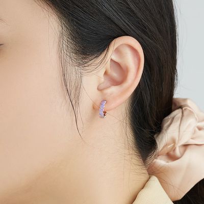 Threaded CZ 0.85 Gram 0.15mm Sterling Silver Heart Earrings Heart Studs
