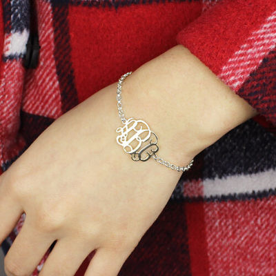 7.48in 0.42oz Sterling Silver Personalized Nama Gelang Perak Plat Nama Gelang oDM