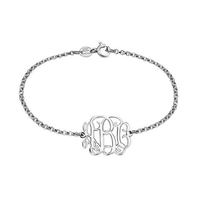 7.48in 0.42oz Sterling Silver Personalized Nama Gelang Perak Plat Nama Gelang oDM