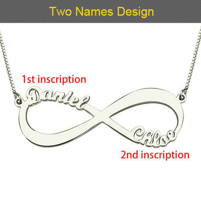 15.7in Infinity Kalung Perak Kustom