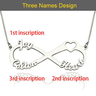 15.7in Infinity Kalung Perak Kustom