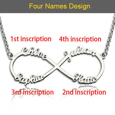 15.7in Infinity Kalung Perak Kustom