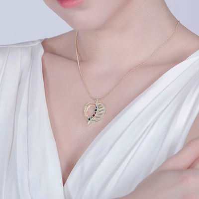 7 gram 0.1in Foto Pribadi Liontin Kalung Terukir Cinta Hati Kalung SGS