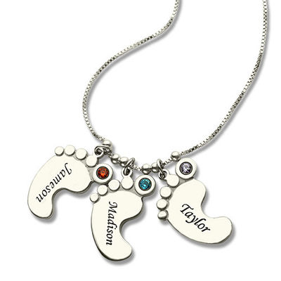 0.52x0.8in 0.18lb Hari Ibu Kaki Kalung Personalized Papan Nama Kalung ODM