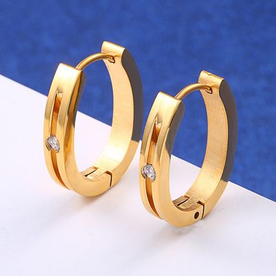 Anti Alergi 6.07g Anting Hoop Kustom Lingkaran Bulat Anting Hoop Kecil