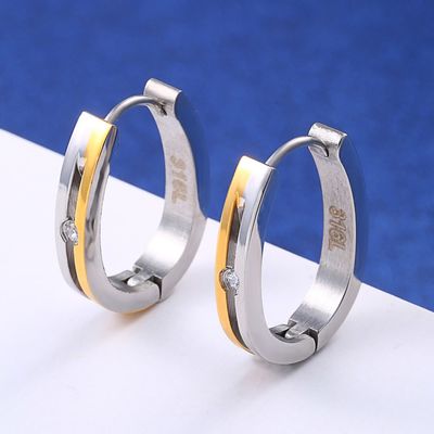 Anti Alergi 6.07g Anting Hoop Kustom Lingkaran Bulat Anting Hoop Kecil