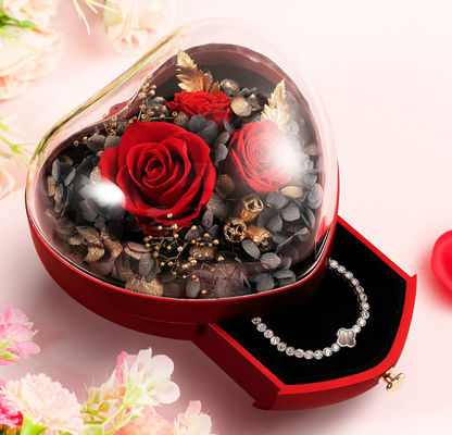 OEM Daur Ulang 0.406kg Kotak Hadiah Perhiasan Plastik 115 × 115 × 110mm kotak kemasan