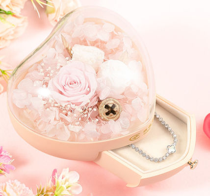 OEM Daur Ulang 0.406kg Kotak Hadiah Perhiasan Plastik 115 × 115 × 110mm kotak kemasan